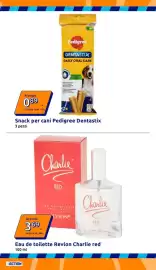 Volantino Action settimana 38 Pagina 9: Eau de toilette Revlon Charlie red €3,69, Snack per cani Pedigree Dentastix €0,89