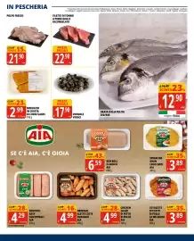 Volantino Tigros Pagina 3: Filetto di tonno a pinne gialle €22,90, Merluzzo in crosta di corn flakes €2,99