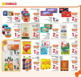 Volantino Conad Pagina 17: Muesli alla Frutta biologico verso natura €2,69, Purea 100% frutta pouch Mellin €0,72