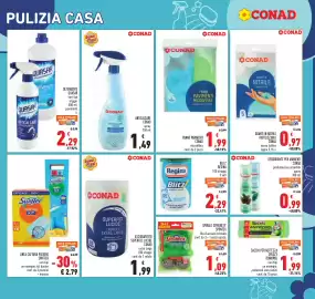 Volantino Conad Pagina 21: Anticalcare spray Conad €1,49, Asciugatutto superfici lucide Conad €1,99