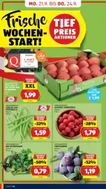 Hofer Flugblatt woche 38 Seite 18: Gourmet Himbeeren €1,79, Fisolen aus Österreich €1,59