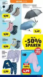 Hofer Flugblatt woche 38 Seite 27: Lily & Dan Kinder-/Kleinkinder-Pyjama €5,99, Lily & Dan Kleinkinder-Regenstiefel €9,99