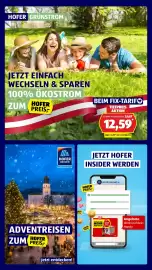 Hofer Flugblatt woche 38 Seite 3: 100% Ökostrom €12,59