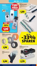 Hofer Flugblatt woche 38 Seite 33: Home Creation Sprühlack €1,99, WORKZONE STECKDOSENLEISTE 3-FACH €2,79