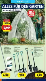 Hofer Flugblatt woche 38 Seite 36: GARDENLINE GARTENBESSEN TELESKOPIERBAR €4,99, GARDENLINE GARTENARTIKEL €7,99