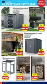 Hofer Flugblatt woche 38 Seite 42: GFP Modernes Metallgerätehaus Lena 2115 €849,00, GERÄTESCHRANK AUS METALL €429,00