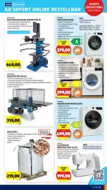 Hofer Flugblatt woche 38 Seite 43: Holzchips €219,00, Gorenje Wärmepumpentrockner €499,00