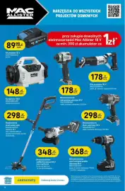 Castorama gazetka Strona 16: Akumulator 18 V Mac Allister €89,98, Bezszczotkowy klucz udarowy 18 V Mac Allister €298,00