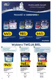 Castorama gazetka Strona 30: Farba biała Dulux Twoja Biel odporna €188,00, Farba Marvel | Dulux EasyCare €44,98