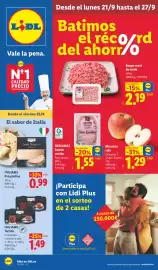 Catálogo Lidl semana 39 Página 1: Italiamo Tartufo €1,49, Realvalle jamón cocido finas lonchas €1,55