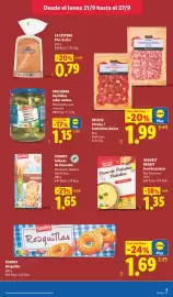 Catálogo Lidl semana 39 Página 17: Sondey rosquillas €1,69, Deluxe chorizo / salchichón ibérico €1,99