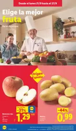 Catálogo Lidl semana 39 Página 2: Manzana roja €1,29, Patata €0,99