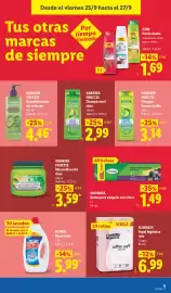 Catálogo Lidl semana 39 Página 37: Floralys papel higiénico rosa €6,99, Henkel Dixan total €5,99