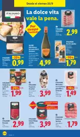 Catálogo Lidl semana 39 Página 38: Itali amo antipasti en aceite de oliva €1,99, Italiamo bresaola €2,99
