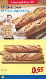Catálogo Lidl semana 39 Página 4: Barra rústica integral 100% €0,65