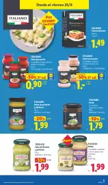 Catálogo Lidl semana 39 Página 43: Tigullio Salsas €1,99, Italiamo salsa para pasta €0,90