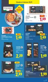 Catálogo Lidl semana 39 Página 47: Italiamo hojaldre con crema de cacao €1,49, Italiamo Tiramisú €2,49