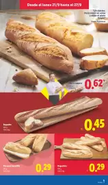Catálogo Lidl semana 39 Página 5: Pan para bocadillo €0,29, Baguetina €0,29