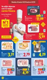 Catálogo Lidl semana 39 Página 6: Lidl Plus filete de cabeza de lomo €3,09, Pollo alas €3,31