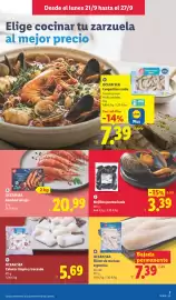 Catálogo Lidl semana 39 Página 9: Ocean Sea filetes de merluza argentina €7,39, Ocean Sea Gambón salvaje €20,99