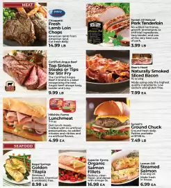 Sunset Foods weekly ad week 38 Page 2: Superior Farms Organic Salmon Fillets €16,98, Regal Springs Golden Tilapia €8,98