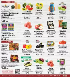 Sunset Foods weekly ad week 38 Page 8: Taylor Farms Chopped Salads €4,99, Kids Choice Seedless Watermelon €5,99