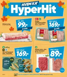 Bilka tilbudsavis uge 38 Side 2: Hakket okse- eller grise/kalvekød €89,00, Danpo kyllingebrystfilet eller -inderfilet €169,00
