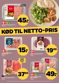 Netto tilbudsavis uge 38 Side 10: Velsmag hakket grisekød €15,00, Velsmag hakkebøffer €19,95