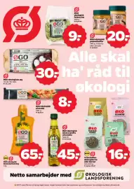 Netto tilbudsavis uge 38 Side 18: ØGO peanutbutter €20,00, ØGO økologisk ekstra jomfru olivenolie €45,00