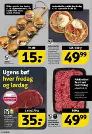 Løvbjerg tilbudsavis uge 38 Side 22: Sashi oksekød €49,99, Sliders €15,00