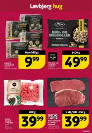 Løvbjerg tilbudsavis uge 38 Side 5: Gestus hakket oksekød €39,99, Bagværk morgenbrød €9,99