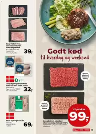 Kvickly tilbudsavis uge 38 Side 15: Coop kyllingeinderfilet eller -lårfilet uden skind €32,00, Rose hele lår €69,00