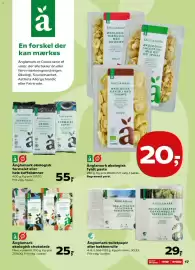 SuperBrugsen tilbudsavis uge 38 Side 17: Änglamark økologisk fyldt pasta €20,00, Änglamark økologisk chokolade €25,00