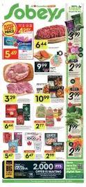 Sobeys flyer week 38 Page 1: Villaggio Bread €2,77, Nescafe instant coffee €6,44