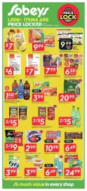 Sobeys flyer week 38 Page 15: Pepsi Soft Drinks, Aquafina or Montellier Water 1 L or Brisk Iced Tea 710 mL €1,50