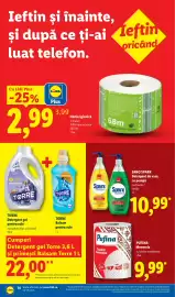 Catalog Lidl săptămâna 39 Pagină 14: Torre Detergent gel și Balsam €22,00, Hârtie igienică €2,99