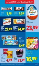Catalog Lidl săptămâna 39 Pagină 33: KINDER BUENO Dark €3,59, Kinder Delice €24,89