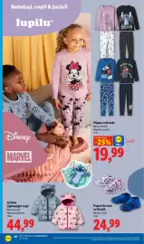 Catalog Lidl săptămâna 39 Pagină 48: Papuci de casă, cu licență €24,99, Pijama cu licență €19,99