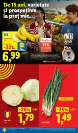 Catalog Lidl săptămâna 39 Pagină 54: Varză albă €1,79, Banane bio €6,99