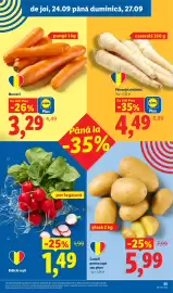 Catalog Lidl săptămâna 39 Pagină 55: Cartofi pentru copt sau piure €5,99, Morcovi €3,29