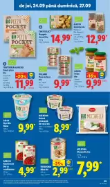 Catalog Lidl săptămâna 39 Pagină 69: DULANO Pate de ficat, bio €9,99, Trattoria Alfredo Snack pizza bio €11,99