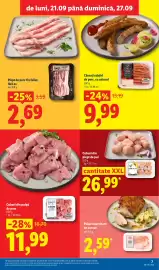 Catalog Lidl săptămâna 39 Pagină 7: Cuburi din pulpă de porc €11,99, Cârnați subțiri de porc, cu usturoi €9,99