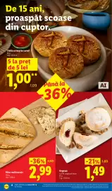 Catalog Lidl săptămâna 39 Pagină 8: Pâine multicereale €2,99, Chiflă cu fulgi de cartofi €1,00
