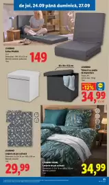 Catalog Lidl săptămâna 39 Pagină 81: Livarno Saltea pliabilă €149,00, Livarno Taburet cu spațiu de depozitare €34,99