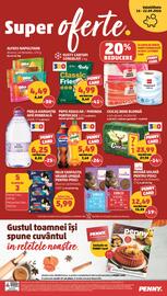 Catalog Penny săptămâna 38 Pagină 24: PERLA HARGHITEI Apă minerală €6,25, FELIX FANTASTIC HRANĂ UMEDĂ PENTRU PISICI €5,99