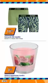 Action gazetka tydzień 38 Strona 2: Bokserki Ziki męskie €14,95, Świeca zapachowa Candra €3,99
