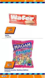 Action gazetka tydzień 38 Strona 20: Wafle Wafer Cocoa €4,49, MAOAM Kracher Rainbow Edition €6,95