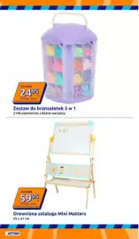 Action gazetka tydzień 38 Strona 30: Zestaw do bransoletek 5 w 1 €24,95, Drewniana sztaluga Mini Matters €59,95