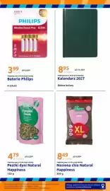 Action gazetka tydzień 38 Strona 36: Pestki dyni Natural Happiness €4,79, Baterie Philips Alkaline Power Plus AAA €3,99