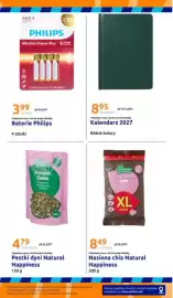 Action gazetka tydzień 38 Strona 36: Pestki dyni Natural Happiness €4,79, Baterie Philips Alkaline Power Plus AAA €3,99